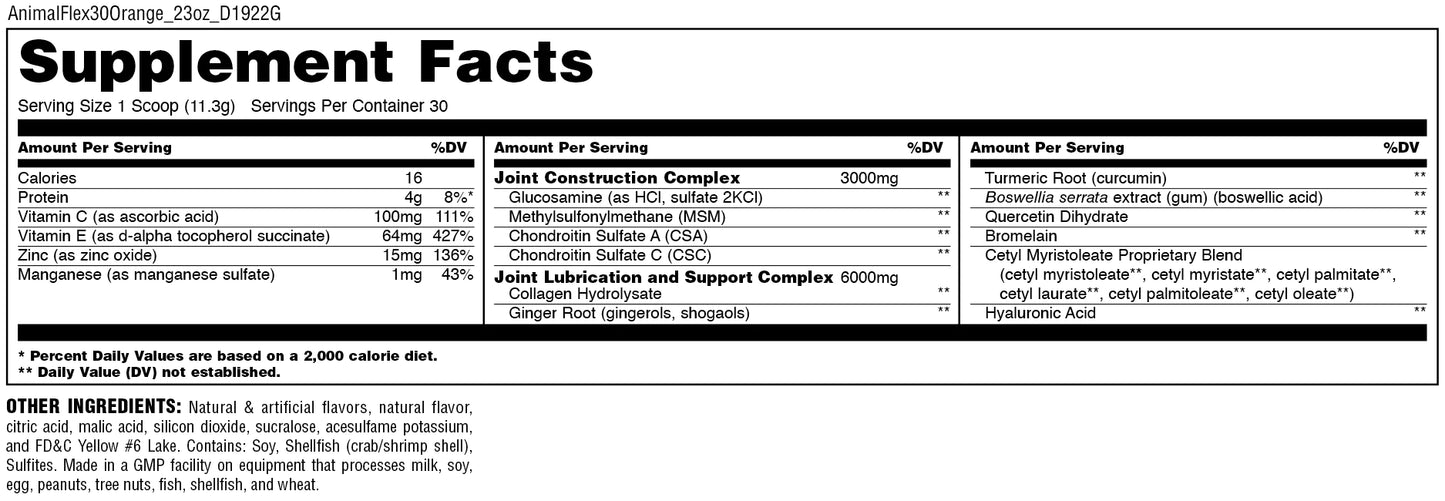 ANIMAL FLEX POWDER | Refuerzo para Articulaciones 30 servicios