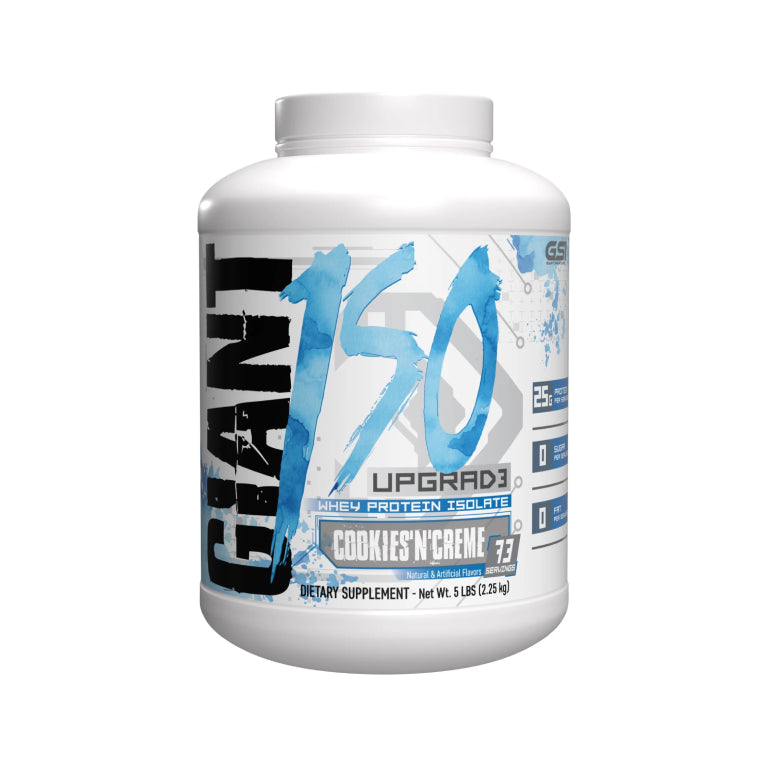 GIANT ISO UPGRAD3 5lb | Proteína de suero de leche Isolatada (Whey Isolate) 73-74 servicios