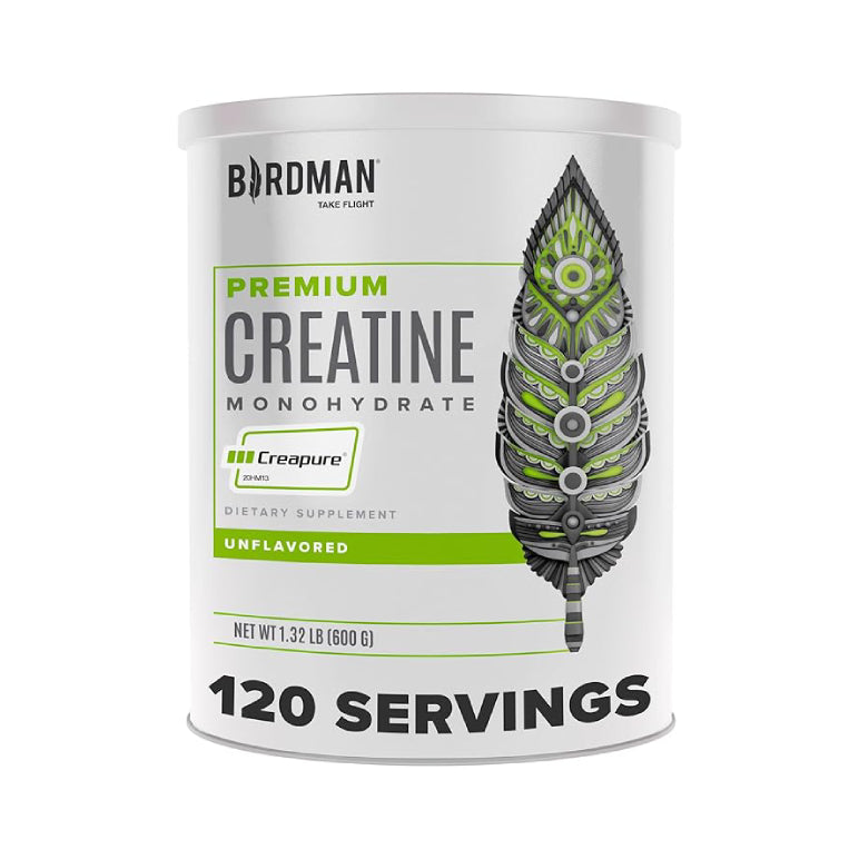 Birdman PREMIUM Creatine Monohydrate | Creatina monohidrato (Creapure®) 600gr 120 servicios Sin sabor