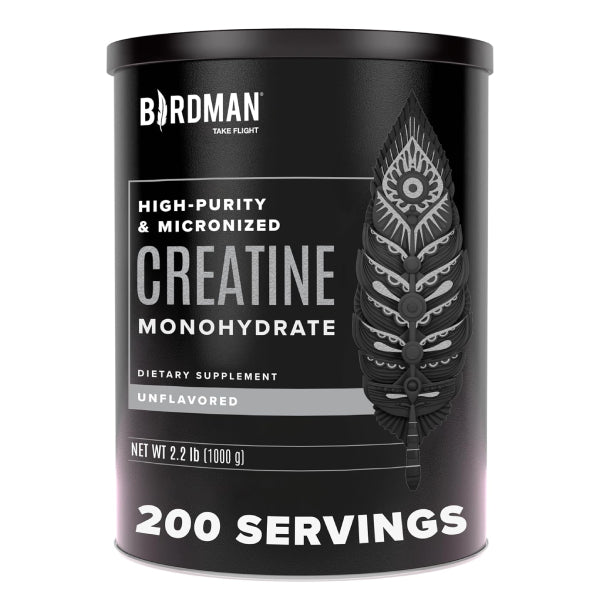 Birdman High-Purity & Micronized Creatine Monohydrate | Creatina monohidrato micronizada 1kg 200 servicios Sin sabor