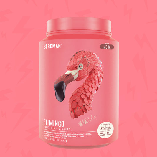 FITMINGO 🦩 1.02kg | Proteína vegana con ácido hialurónico, precursores de colágeno y vitaminas 30 servicios
