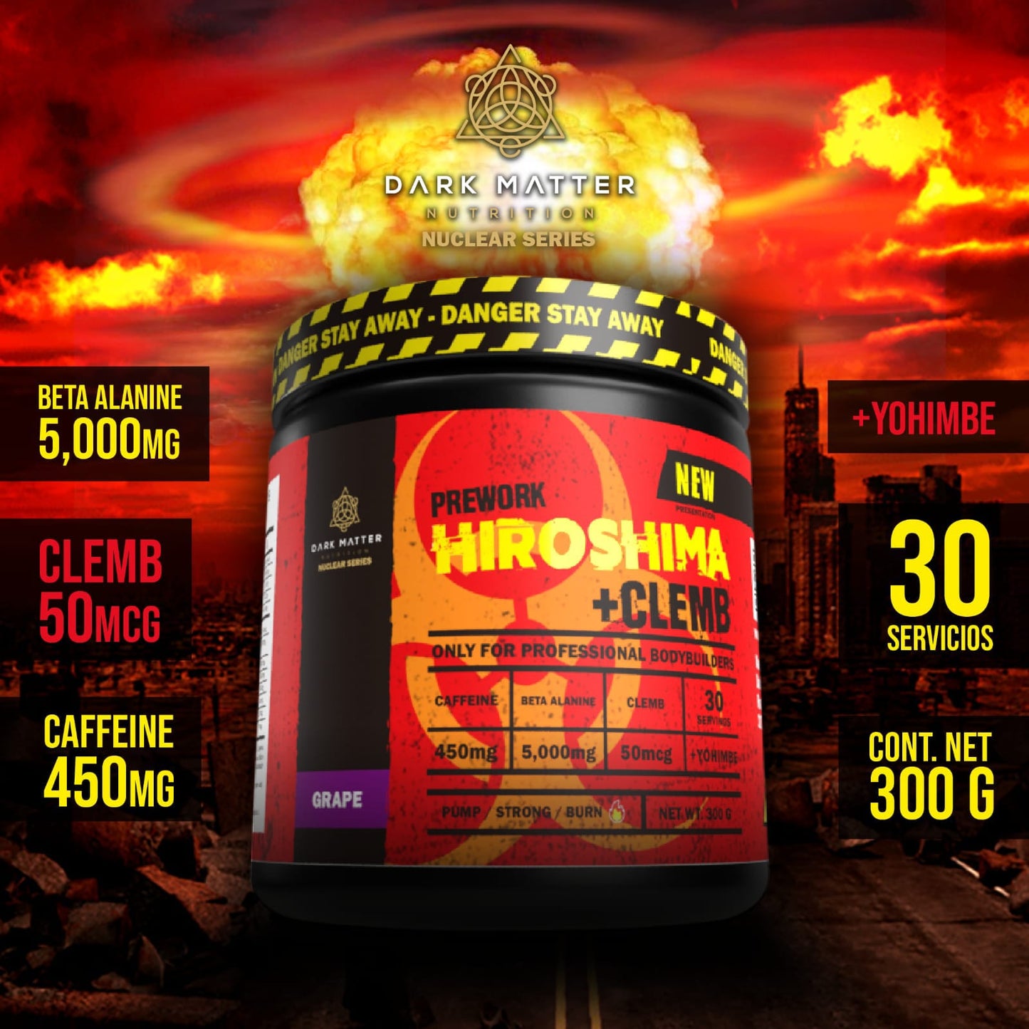 HIROSHIMA +CLEMB | Pre-entreno con Clen 30 servicios