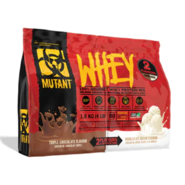 MUTANT WHEY 4lb Dual Chamber | Proteína de suero de leche (Whey Protein) 50 servicios 2 sabores