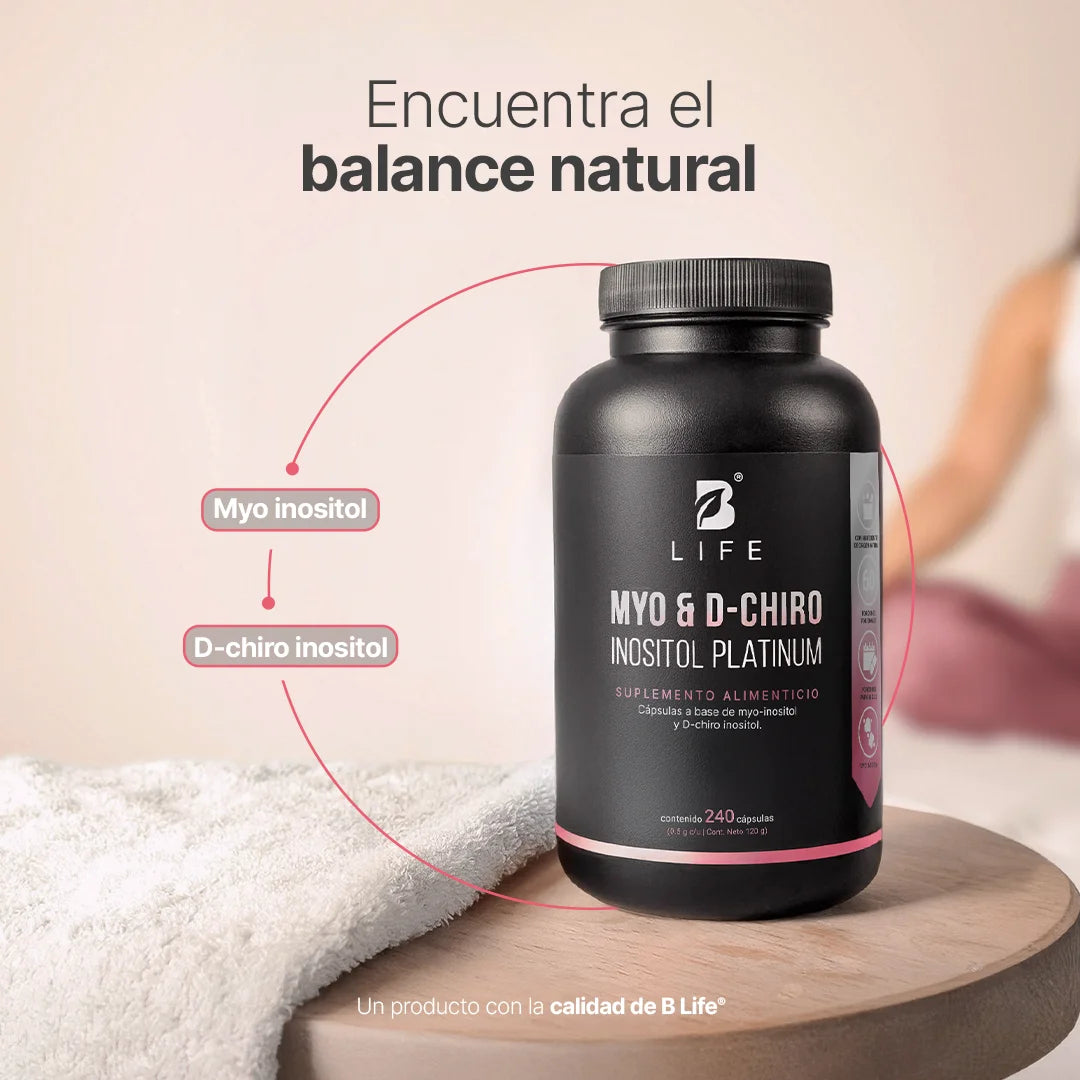 MYO & D-CHIRO INOSITOL PLATINUM | Inositol 500mg 240 cápsulas