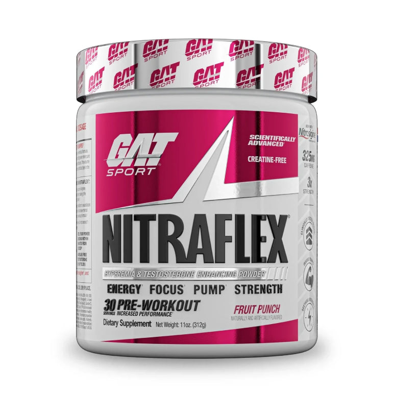 NITRAFLEX | Pre-entreno con precursor de test 30 servicios