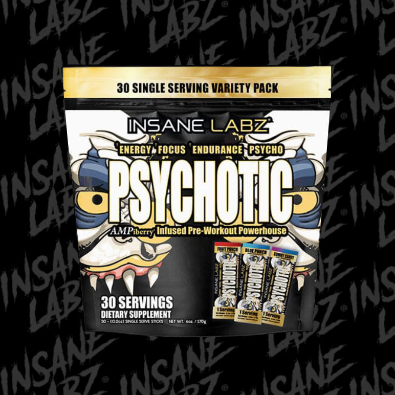 PSYCHOTIC GOLD 🤡🏆 Variety Pack | Pre-entreno 30 servicios