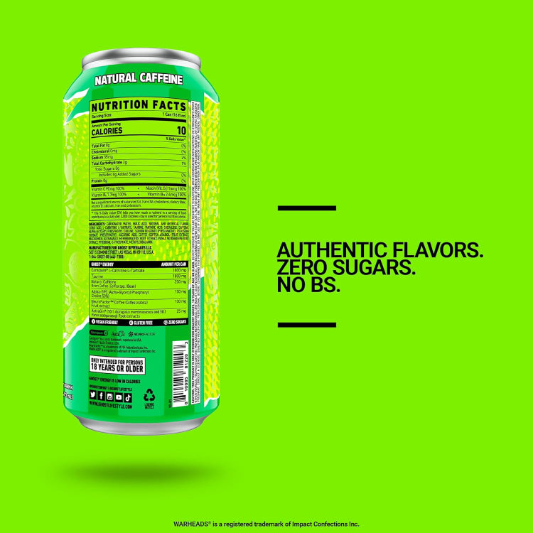 GHOST ENERGY DRINK 👻 | Lata de bebida energética 16oz (473ml)