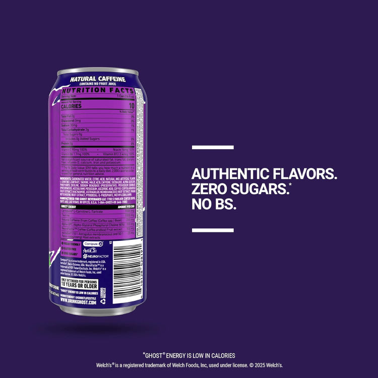 GHOST ENERGY DRINK 👻 | Lata de bebida energética 16oz (473ml)