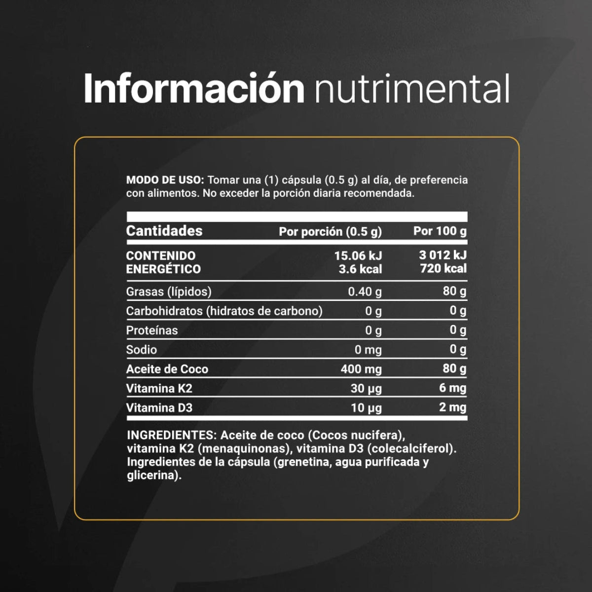D3+K2 | Vitamina K & D 300 cápsulas