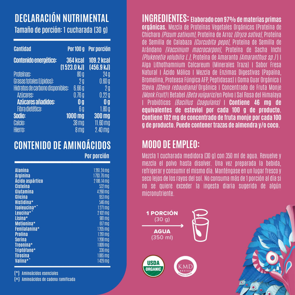 FALCON PROTEIN 🐦 1.17kg | Proteína vegana 39 servicios