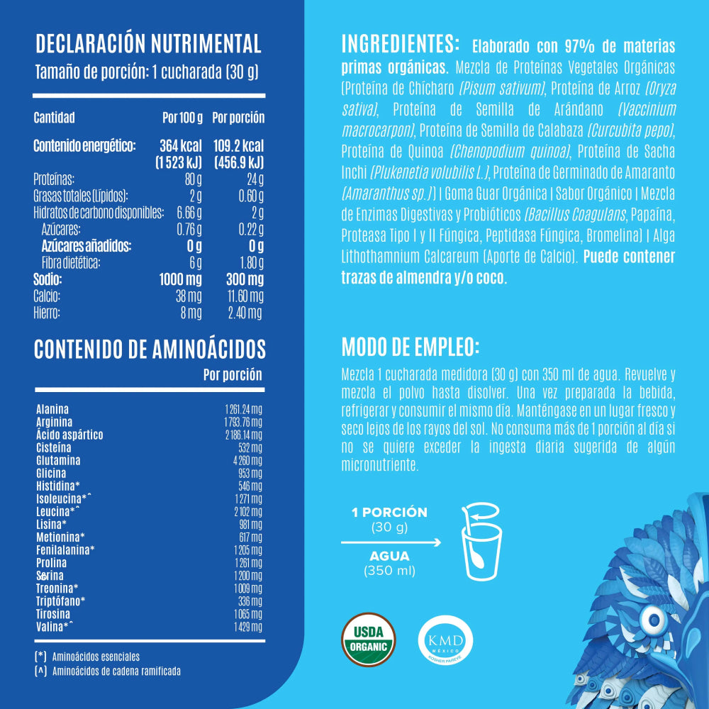 FALCON PROTEIN 🐦 1.17kg | Proteína vegana 39 servicios