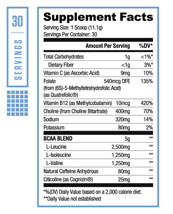 RYSE BCAA Focus Kool-Aid | BCAA's, Cafeína y Electrolitos 30 servicios