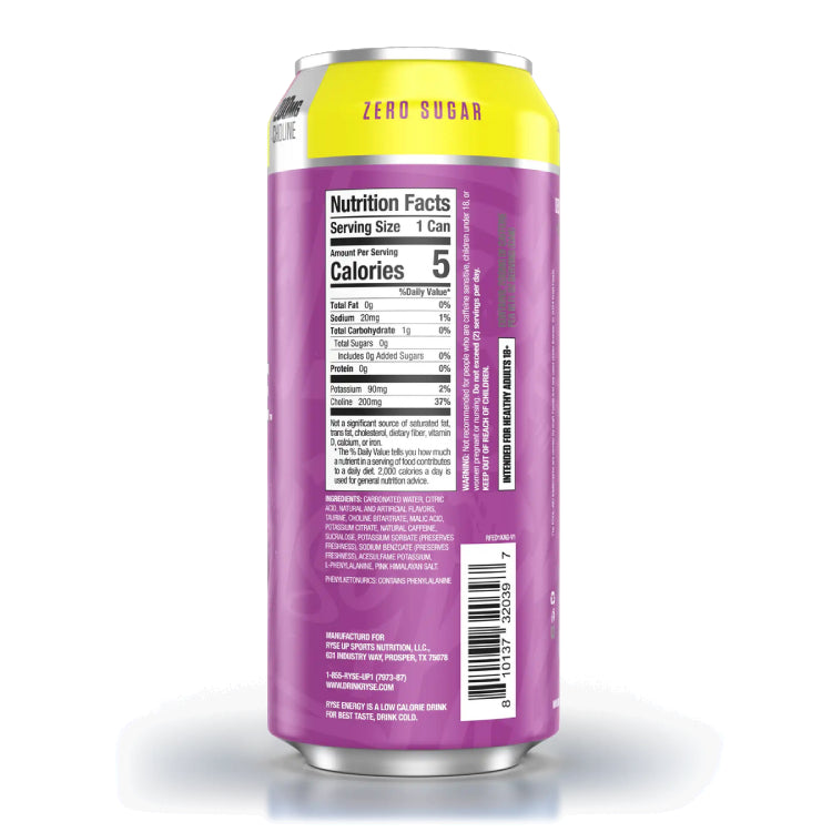 RYSE FUEL Energy Drink | Lata de bebida energética 16oz (473ml)