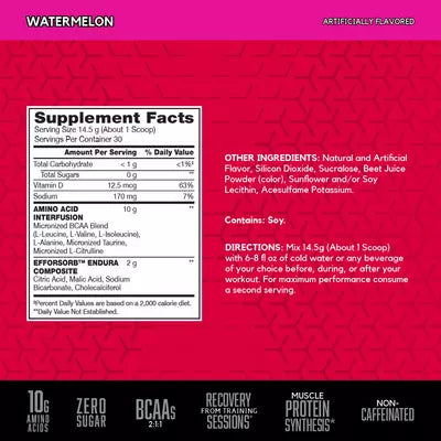AMINO X | BCAA's, Taurina y Citrulina 30 servicios
