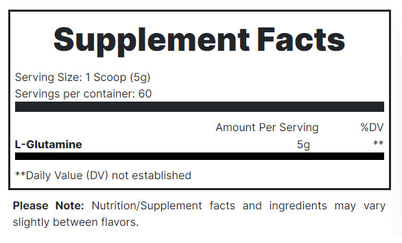 GLUTAMINE | Glutamina 300gr 60 servicios