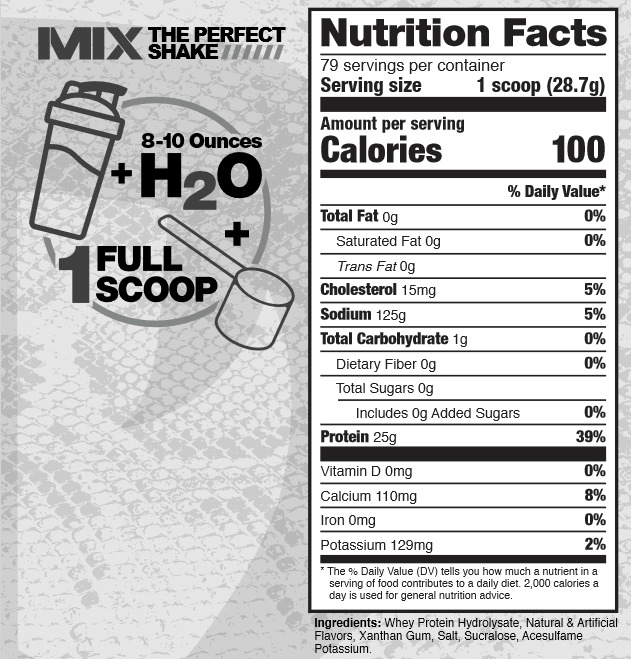 ISOPHORM 5lb | Proteína de suero de leche Hidrolizada (Hydrolized Whey) 79 servicios