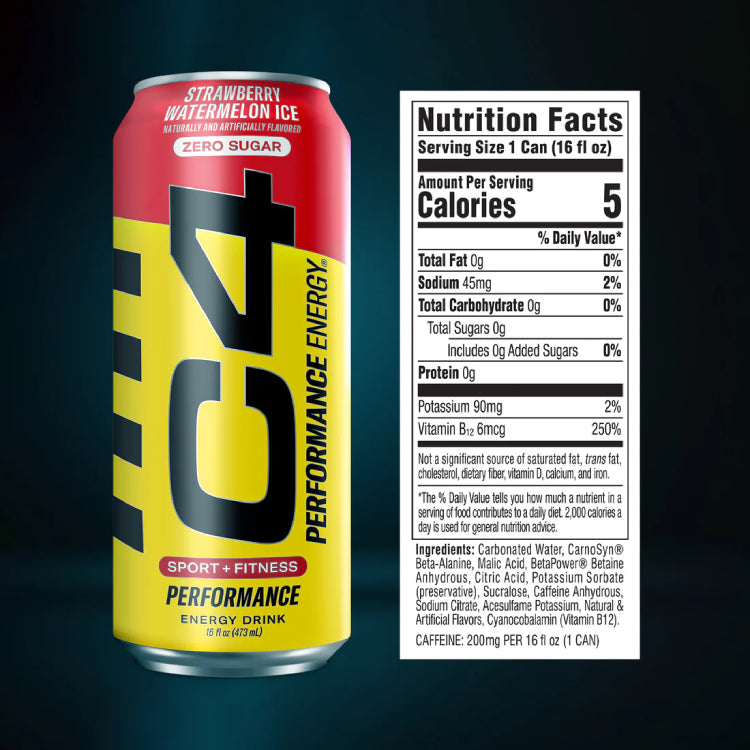 C4 ENERGY | Pre-entreno en bebida de 16oz (473ml)