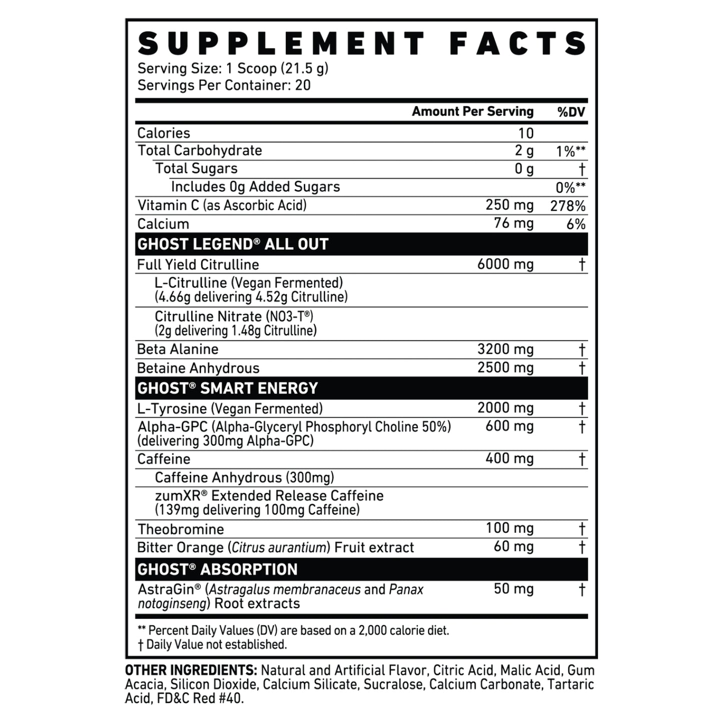 GHOST LEGEND ALL OUT 👻 | Pre-entreno con Sinephrina 20 servicios