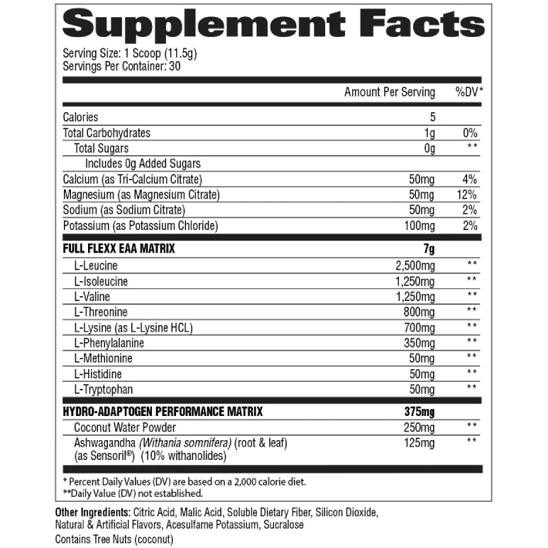 FLEXX EAA's +Hydration | BCAA's, EAA's y Electrolitos 30 servicios