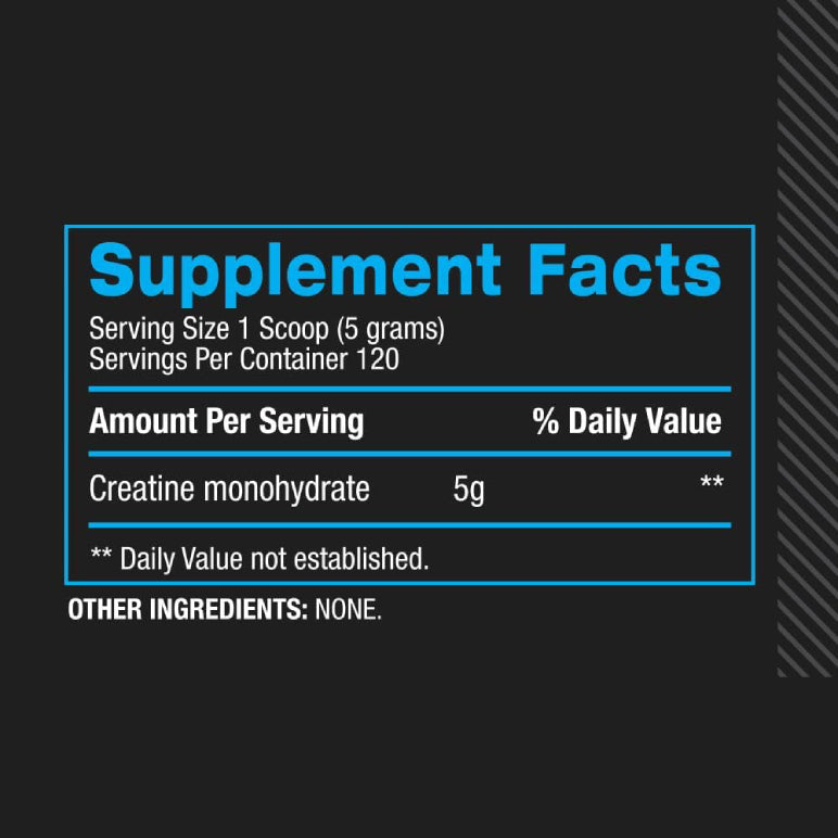 MICRONIZED CREATINE | Creatina monohidrato micronizada 600gr 120 servicios