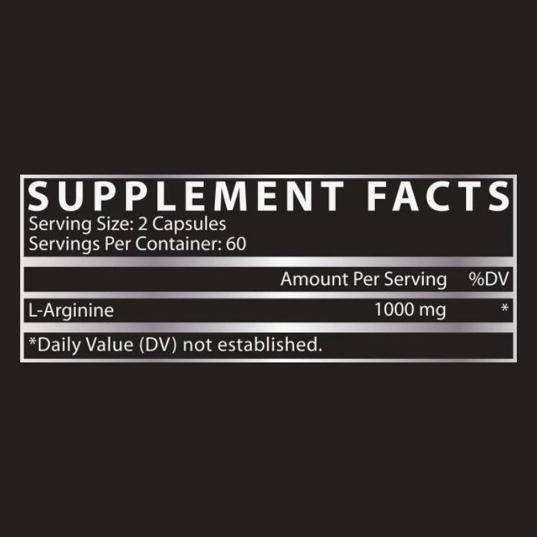 L-ARGININE 1000 | Arginina 1,000mg 120 cápsulas
