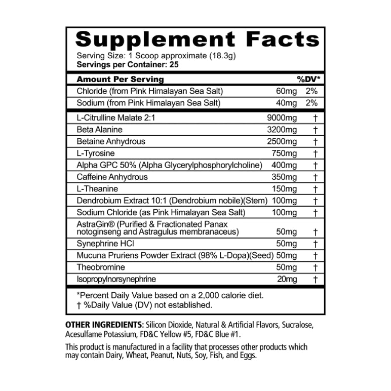 PANDAMIC EXTREME PRE-WORKOUT 🐼 | Pre-entreno con Sinephrina 25 servicios