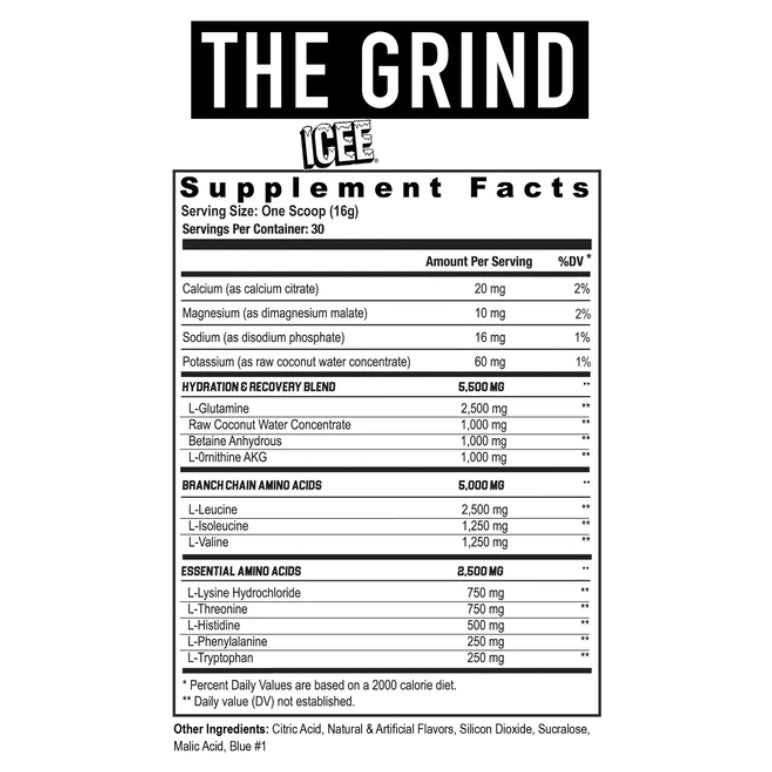 THE GRIND | BCAA’s, EAA's, Glutamina y Electrolitos 30 servicios