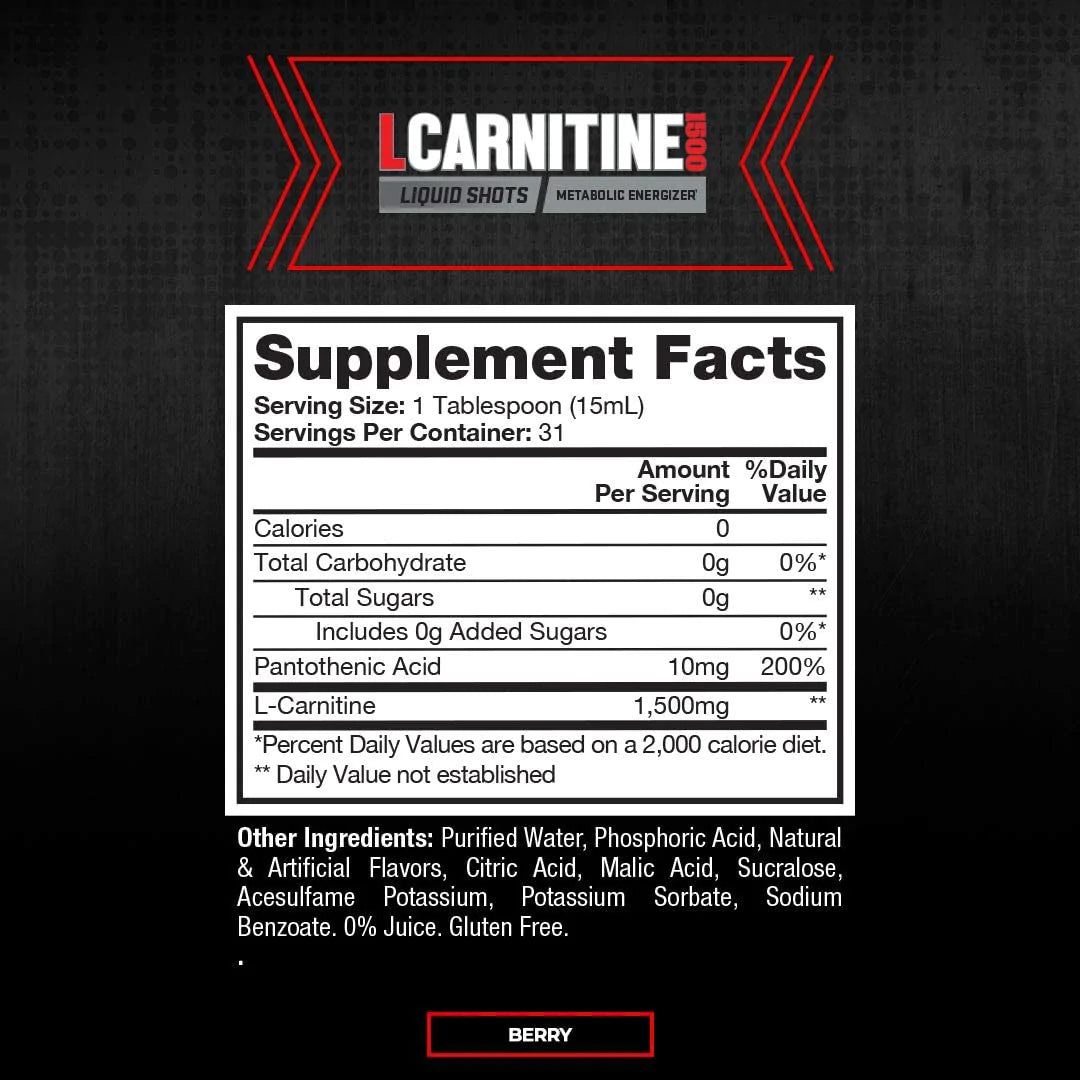 L-CARNITINE 1500 | Carnitina 1,500mg 31 servicios