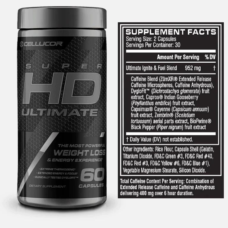 Super HD ULTIMATE | Quemador 60 cápsulas