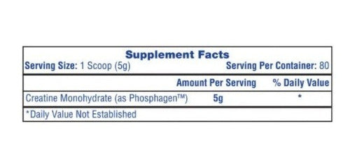Creatine Monohydrate | Creatina monohidrato (Phospaghen™) 400gr 80 servicios