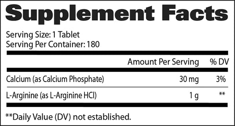 L-Arginine | Arginina 1,000mg 180 tabletas