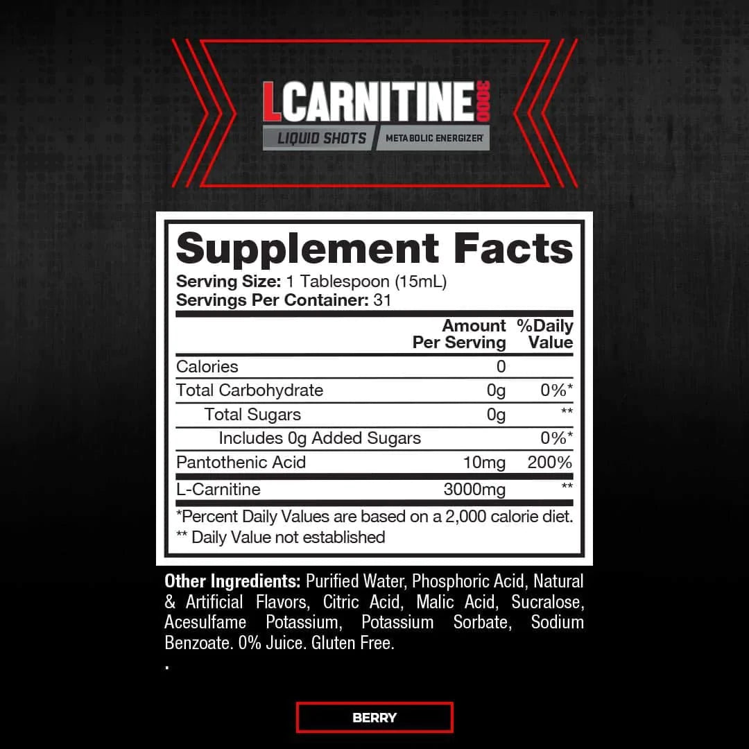 L-CARNITINE 3000 | Carnitina 3,000mg 31 servicios