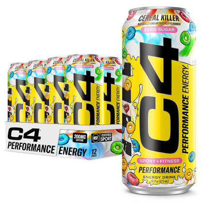 C4 ENERGY | 12 Pack de pre-entreno en bebida de 16oz (473ml)