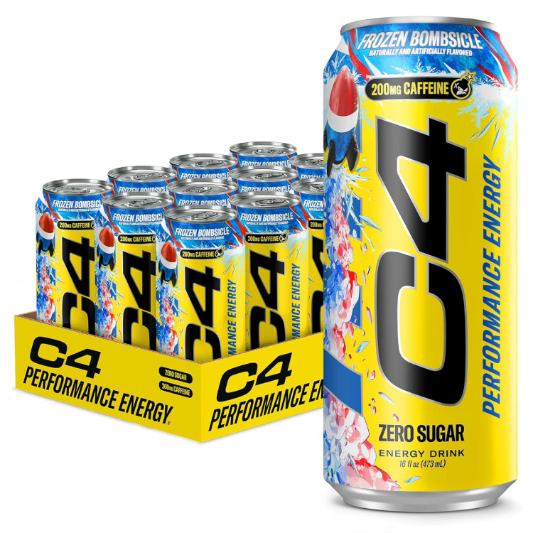 C4 ENERGY | 12 Pack de pre-entreno en bebida de 16oz (473ml)