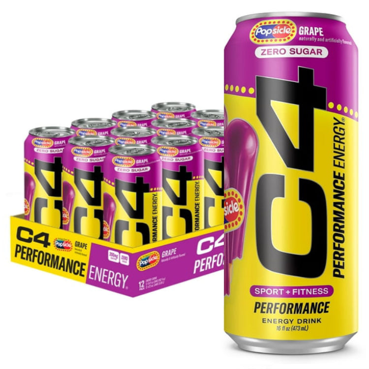 C4 ENERGY | 12 Pack de pre-entreno en bebida de 16oz (473ml)