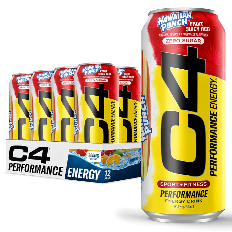 C4 ENERGY | 12 Pack de pre-entreno en bebida de 16oz (473ml)