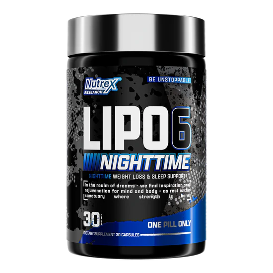 Lipo 6 Black Nighttime Ultra Concentrate | Quemador Nocturno Sin estimulantes 30 cápsulas