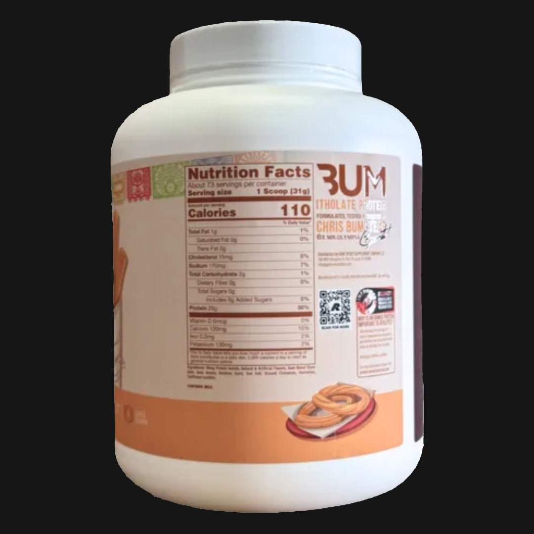 BUM Itholate Protein 5lb | Proteína de suero de leche Isolatada (Whey Isolate) 73-76 servicios