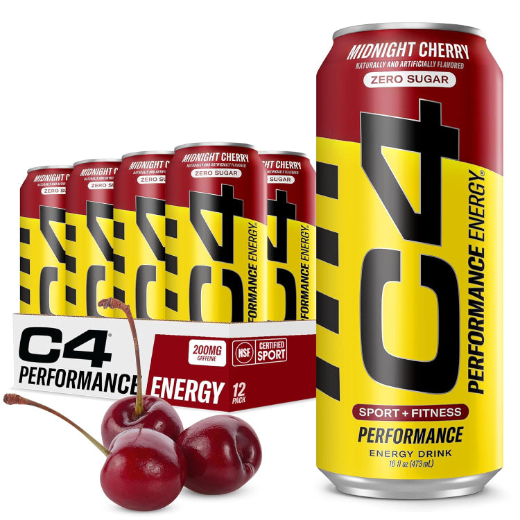 C4 ENERGY | 12 Pack de pre-entreno en bebida de 16oz (473ml)