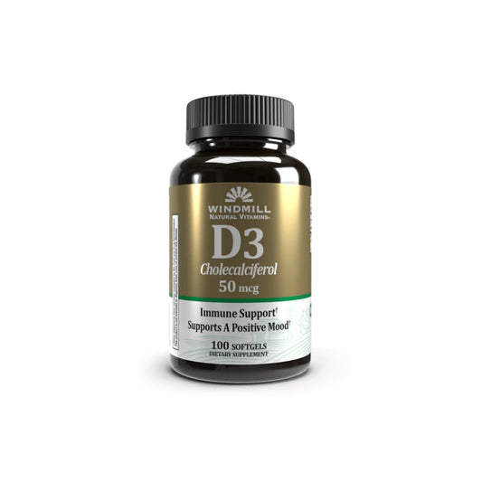D3 Cholecalciferol | Vitamina D3 50mcg (2,000ui) 100 cápsulas