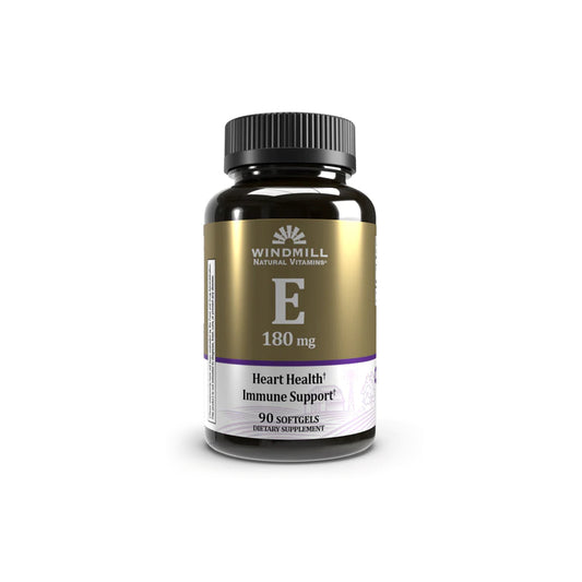 E 180mg | Vitamina E 180mg 400ui 90 cápsulas