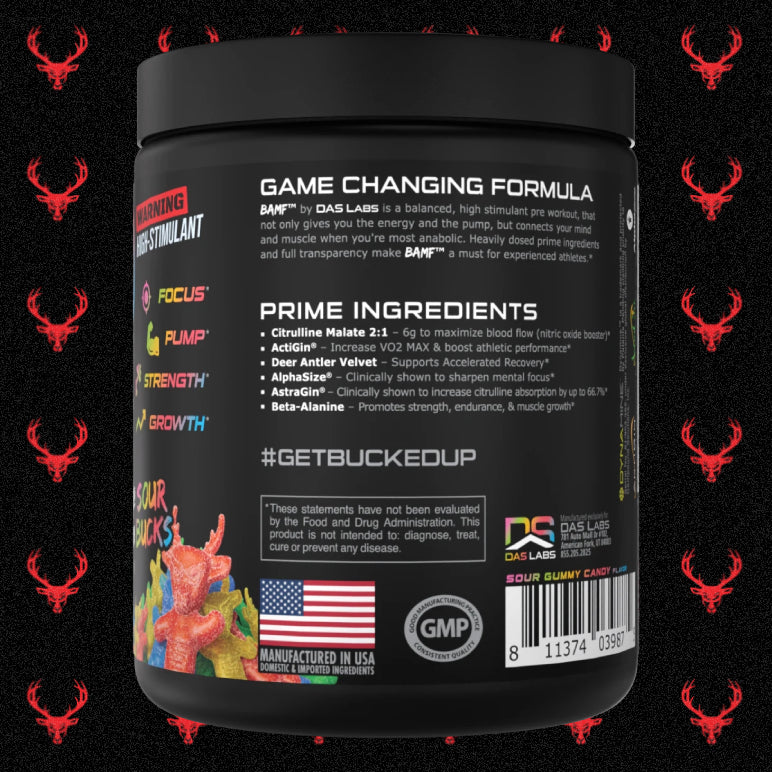 𝗕𝗔𝗠𝗙 🦌 | Pre-entreno con nootrópicos 30 servicios