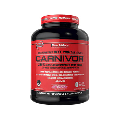 CARNIVOR 4lb | Proteína de carne de res isolatada y Creatina 56 servicios