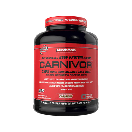 CARNIVOR 4lb | Proteína de carne de res isolatada y Creatina 56 servicios