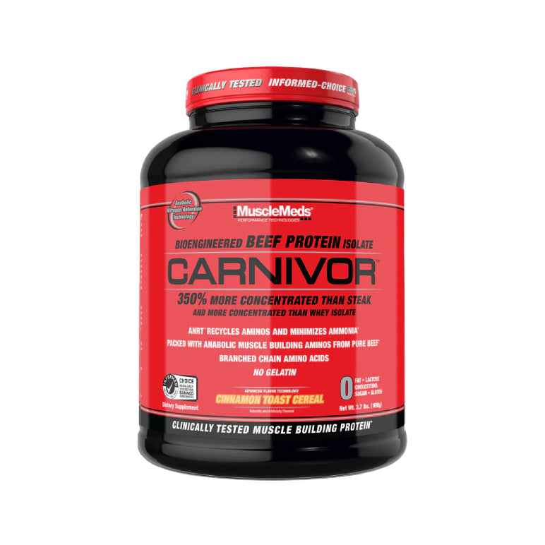 CARNIVOR 4lb | Proteína de carne de res isolatada y Creatina 56 servicios