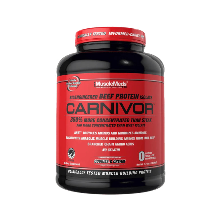 CARNIVOR 4lb | Proteína de carne de res isolatada y Creatina 56 servicios