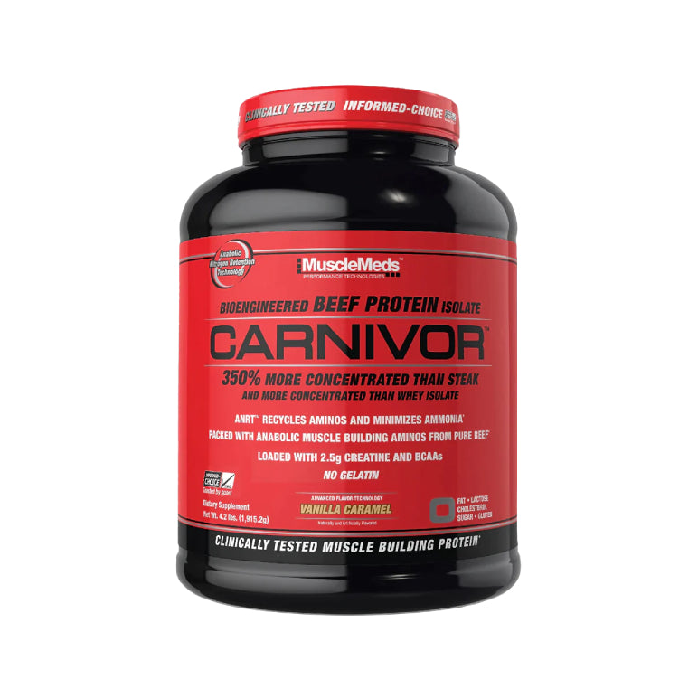 CARNIVOR 4lb | Proteína de carne de res isolatada y Creatina 56 servicios