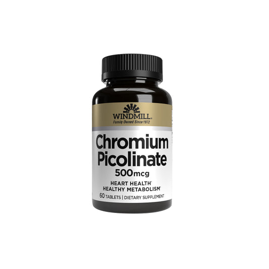 Chromium Picolinate | Picolinato de Cromo 500mcg 60 tabletas