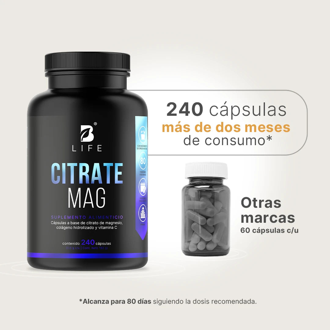CITRATE MAG | Citrato de Magnesio 120mg 240 cápsulas