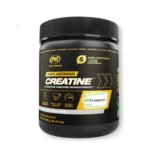 100% GERMAN CREATINE | Creatina monohidrato (Creapure®) 240gr 48 servicios Sin sabor